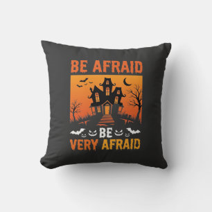 Fürchte Dich Verrücktes Haus Halloween-Design Kissen