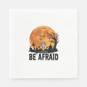 Fürchte dich Vintage Halloween Friedhof Vektor Des Serviette