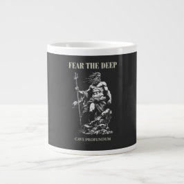 Fürchte die Tiefe – Poseidon Mythisch Jumbo-Tasse