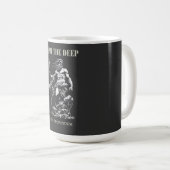 Fürchte die Tiefe – Poseidon Mythisch  Kaffeetasse (VorderseiteRechts)