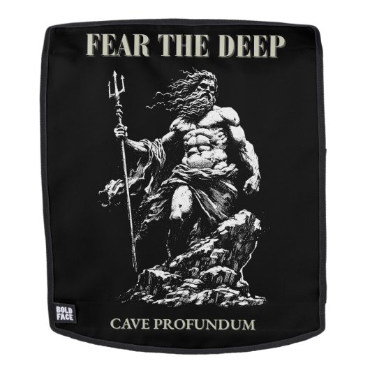 Fürchte die Tiefe – Poseidon Mythisch Rucksack (Abnehmbare Front)
