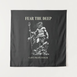 Fürchte die Tiefe – Poseidon Mythisch Wandteppich