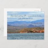 Fürchte Gott und Behalt seine Gebote Postkarte (Vorne/Hinten)