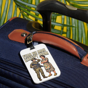 Fürchte keinen Mann außer Mama Militär 01 Gepäckanhänger