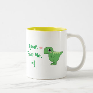 Fürchte mich zweifarbige tasse