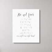 Fürchte nicht, dass ich bei dir bin, Isaiah 41:10 Leinwanddruck (Vorderseite)