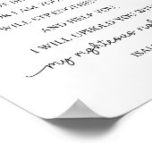 Fürchte nicht, dass ich bei dir bin, Isaiah 41:10 Poster (Ecke)