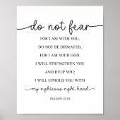 Fürchte nicht, dass ich bei dir bin, Isaiah 41:10 Poster (Vorne)