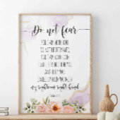 Fürchte nicht, dass ich bei dir bin, Isaiah 41:10 Poster