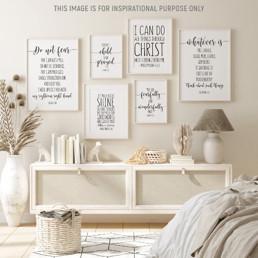 Fürchte nicht, dass ich bei dir bin, Isaiah 41:10 Poster