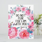 Fürchte nicht, dass ich mit dir Bibelverse bin Karte (Stehend Vorderseite)