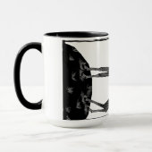 Furchteinflößende Ziege, wenn du Kaffee trinkst! A Tasse (Links)