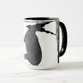 Furchteinflößende Ziege, wenn du Kaffee trinkst! A Tasse (VorderseiteRechts)