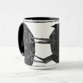 Furchteinflößende Ziege, wenn du Kaffee trinkst! A Tasse (Vorderseite Links)
