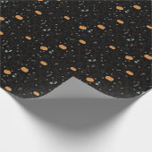 Furchteinflößender Wein für Halloween Geschenkpapier (Ecke)