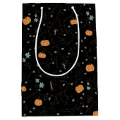 Furchteinflößender Wein für Halloween Mittlere Geschenktüte (Vorderseite)