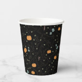 Furchteinflößender Wein für Halloween Noir Pappbecher (Rückseite)