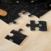 Furchteinflößender Wein für Halloween Noir Puzzle (Seite)