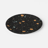 Furchteinflößender Wein für Halloween Pappteller (Schrägansicht)