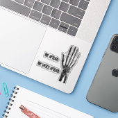 Fürchten Aufkleber (Laptop mit iPhone)