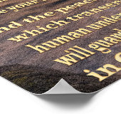 Fürchten Sie sich auf nichts christliches Plakat (Ecke)