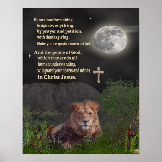 Fürchten Sie sich auf nichts christliches Plakat (Vorne)