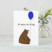 Fürchten Sie sich auf nichts Karte (Stehend Vorderseite)