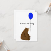 Fürchten Sie sich auf nichts Karte (Vorderseite/Rückseite Beispiel)