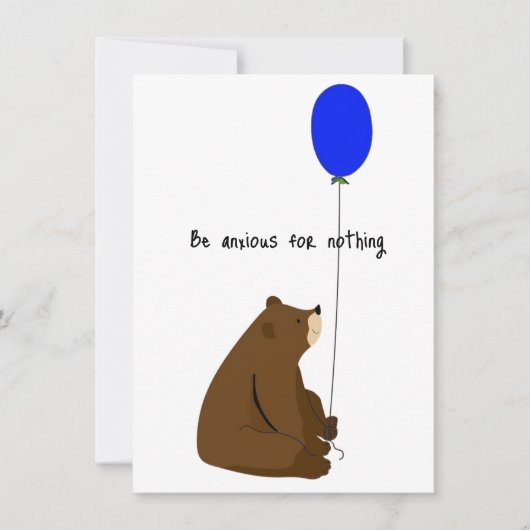 Fürchten Sie sich auf nichts Karte (Vorderseite)