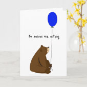 Fürchten Sie sich auf nichts Karte (Gelbe Blume)