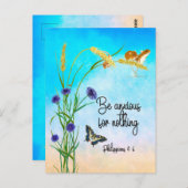 Fürchten Sie sich auf nichts Philippinen 4:6 Postkarte (Vorne/Hinten)