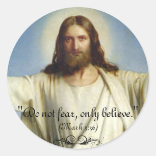 "Fürchten Sie sich nicht, nur" kundenspezifischem Runder Aufkleber