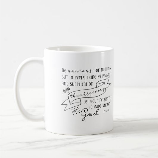 Fürchten Sie sich um nichts Kaffeetasse (Links)