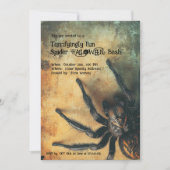 🕷️ fürchterlich Spaß Spider HALLOWEEN Bash Einladung (Vorderseite)