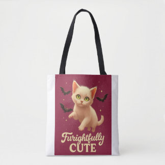 Fürchterlich Süß – Halloween-Katzen-T-Shirt Tasche