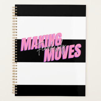 Furchterregend bewegtes Notebook Planer