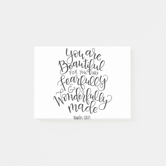 Furchterregend Wunderschön Post-it Klebezettel (Vorderseite)