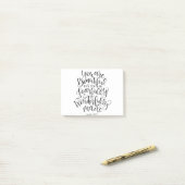 Furchterregend Wunderschön Post-it Klebezettel (Auf Schreibtisch)