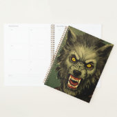Furchterregende Werwolf-Horror-Illustration Planer (Anzeige)