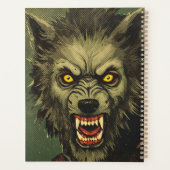 Furchterregende Werwolf-Horror-Illustration Planer (Rückseite)