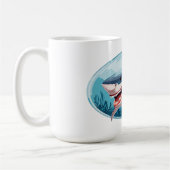 Furchterregender Hai Kaffeetasse (Links)