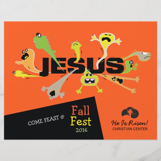 Furchterregender Jesus Flyer (Vorne)