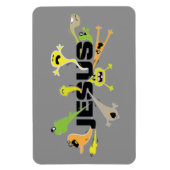 Furchterregender Jesus Magnet (Vertikal)