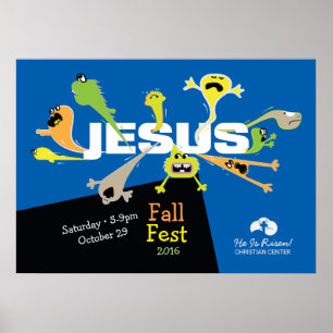 Furchterregender Jesus Poster