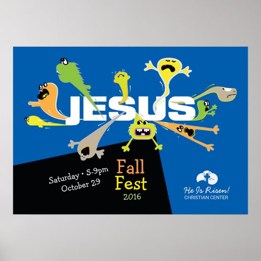 Furchterregender Jesus Poster (Vorne)