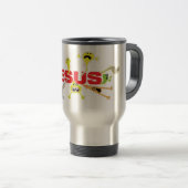 Furchterregender Jesus Reisebecher (VorderseiteRechts)