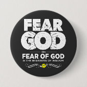 Furchtgott Button (Vorderseite)