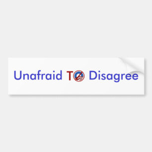 Furchtlos anderer Meinung sein Autoaufkleber