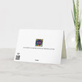 Furchtlos bunt whimsical Modern Trendy Fun Karte (Rückseite)