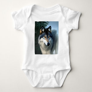Furchtlos der arktische Wolf, Baby Bodysuit Strampler